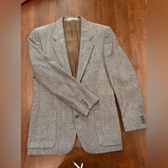 Vintage Yves Saint Laurent Menswear Blazer Tweed French Tailoring Robinson’s - Picture 7 of 11